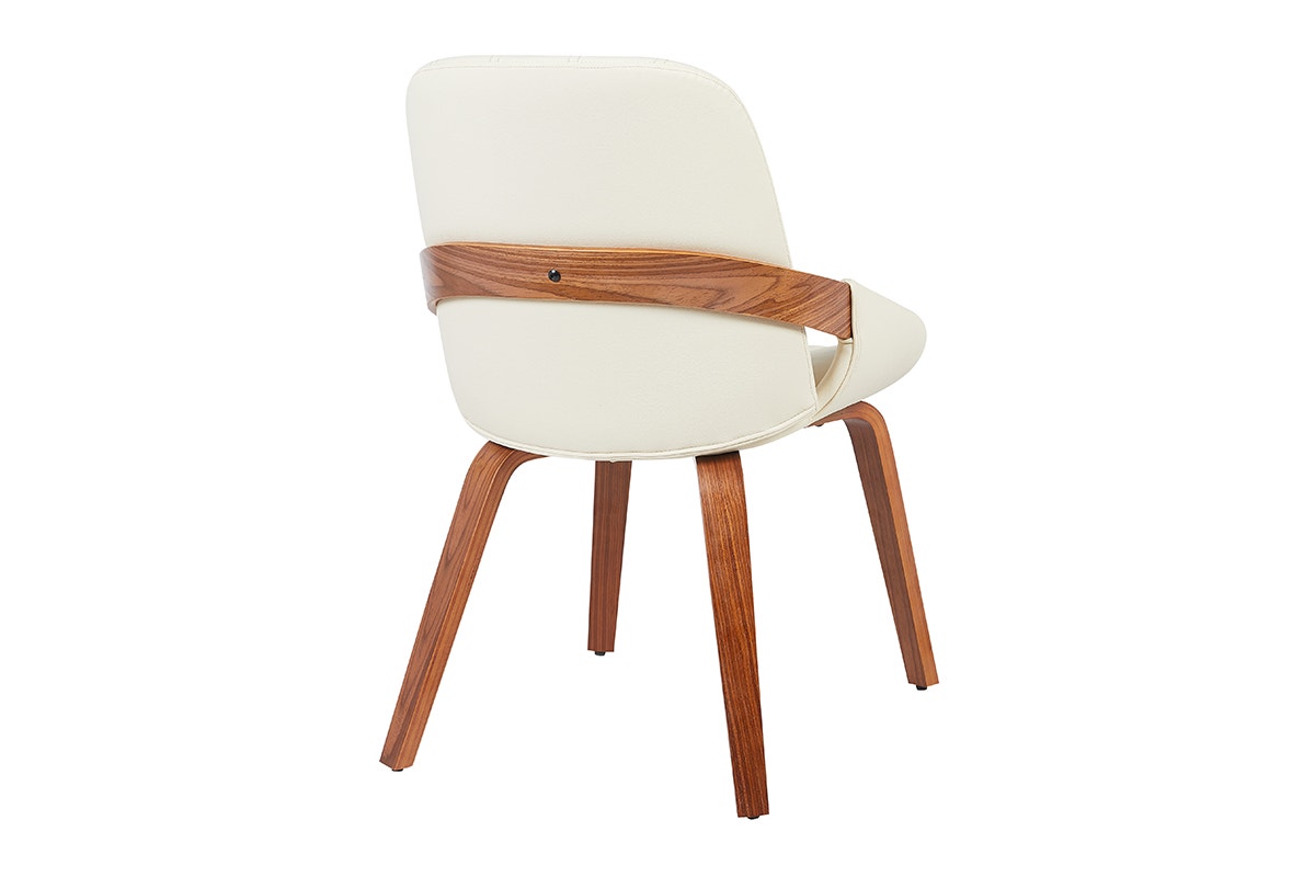 Set of 2 Shangri-La Macarro Faux Leather Dining Chairs (Beige)