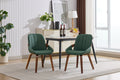 Set of 2 Shangri-La Macarro Faux Leather Dining Chairs (Green)