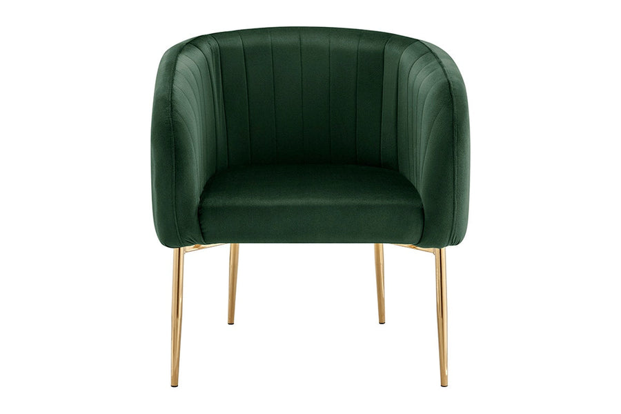 Shangri-La Mimi Premium Velvet Armchair (Olive Green)