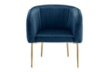 Shangri-La Mimi Premium Velvet Armchair (Navy)