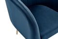 Shangri-La Mimi Premium Velvet Armchair (Navy)