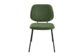 Set of 4 Shangri-La Mullion Corduroy Dining Chairs (Green)
