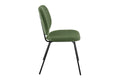 Set of 4 Shangri-La Mullion Corduroy Dining Chairs (Green)