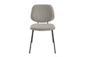 Set of 4 Shangri-La Mullion Corduroy Dining Chairs (Grey)
