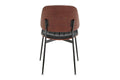 Set of 2 Shangri-La Moore Faux Leather Dining Chairs (Black)
