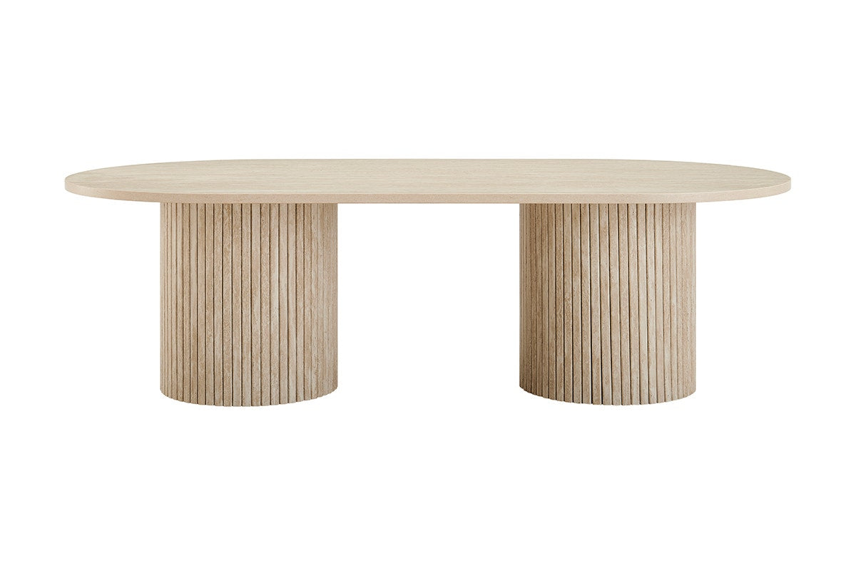 Shangri-La Noosa Travertine-Look Coffee Table (Natural)