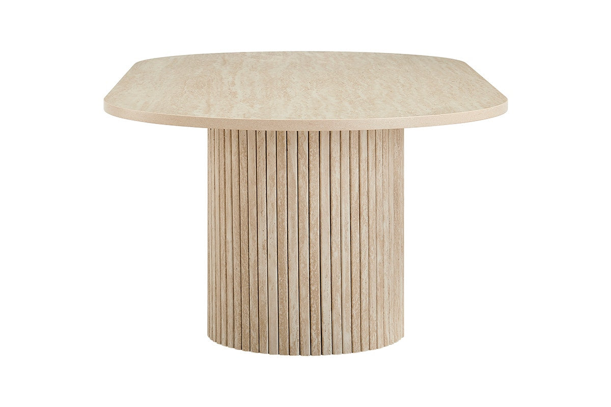 Shangri-La Noosa Travertine-Look Coffee Table (Natural)