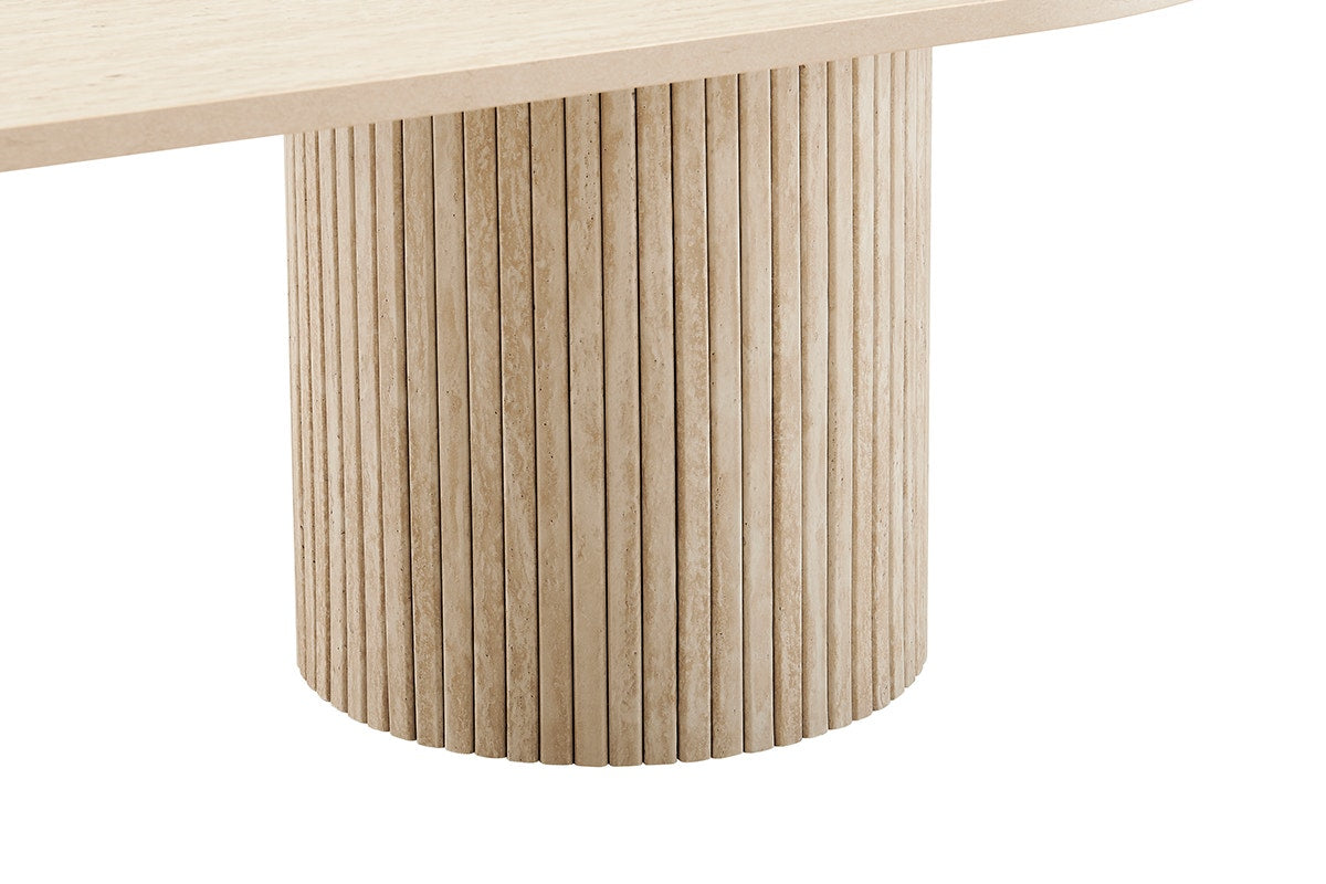 Shangri-La Noosa Travertine-Look Coffee Table (Natural)