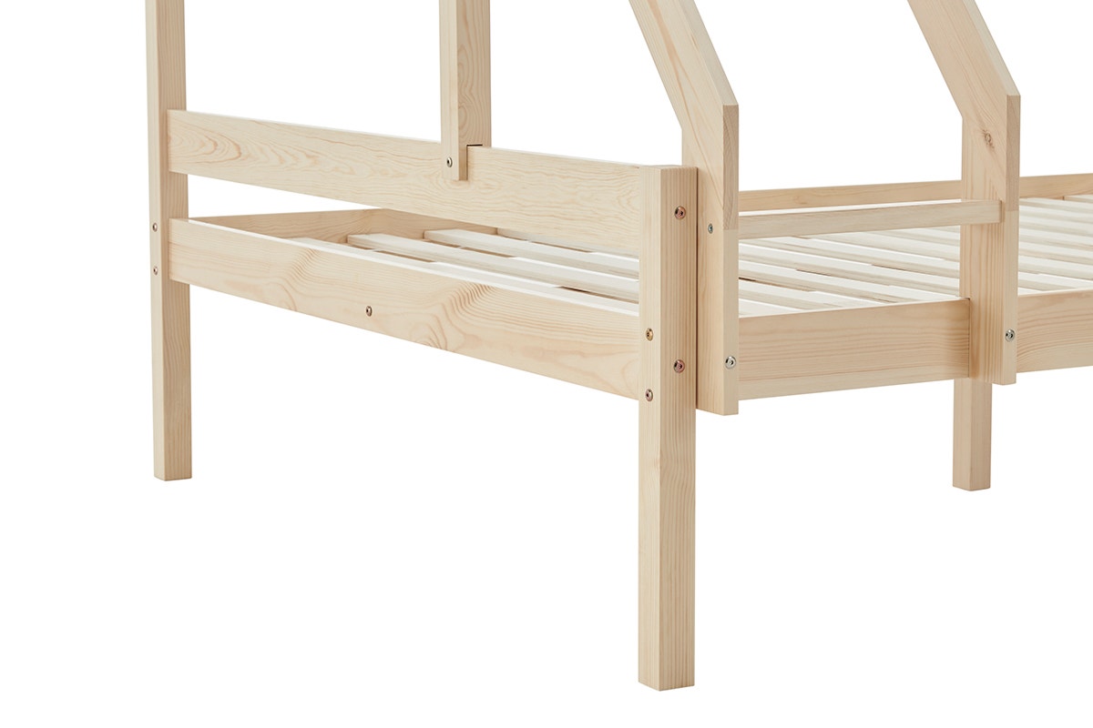 Shangri-La Pasadena Single Over Double Bunk Bed (Natural)