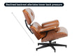 Shangri-La Eames Replica Lounge Chair and Ottoman (Tan/Walnut)