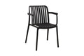 Set of 2 Shangri-La San Lucas Dining Armchairs (Black)