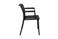 Set of 2 Shangri-La San Lucas Dining Armchairs (Black)