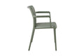 Set of 2 Shangri-La San Lucas Dining Armchairs (Green)