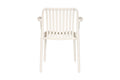 Set of 2 Shangri-La San Lucas Dining Armchairs (Off White)
