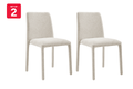 Set of 2 Shangri-La Serena Upholstered Dining Chairs (Beige)