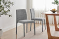 Set of 2 Shangri-La Serena Upholstered Dining Chairs (Grey)