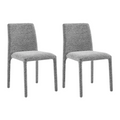 Set of 2 Shangri-La Serena Upholstered Dining Chairs (Grey)