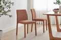 Set of 2 Shangri-La Serena Upholstered Dining Chairs (Terracotta)