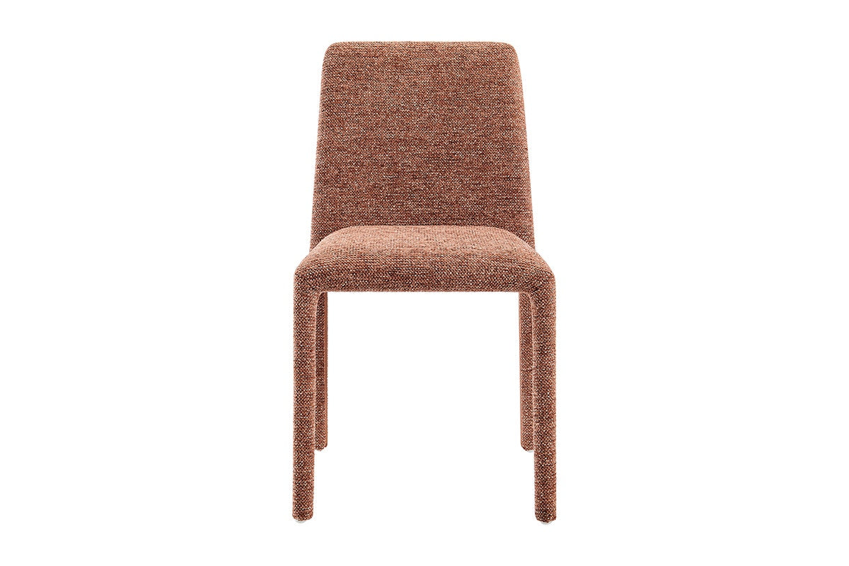 Set of 2 Shangri-La Serena Upholstered Dining Chairs (Terracotta)