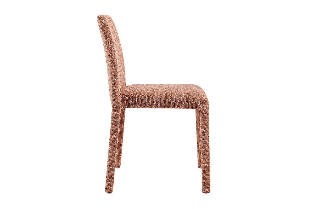 Set of 2 Shangri-La Serena Upholstered Dining Chairs (Terracotta)