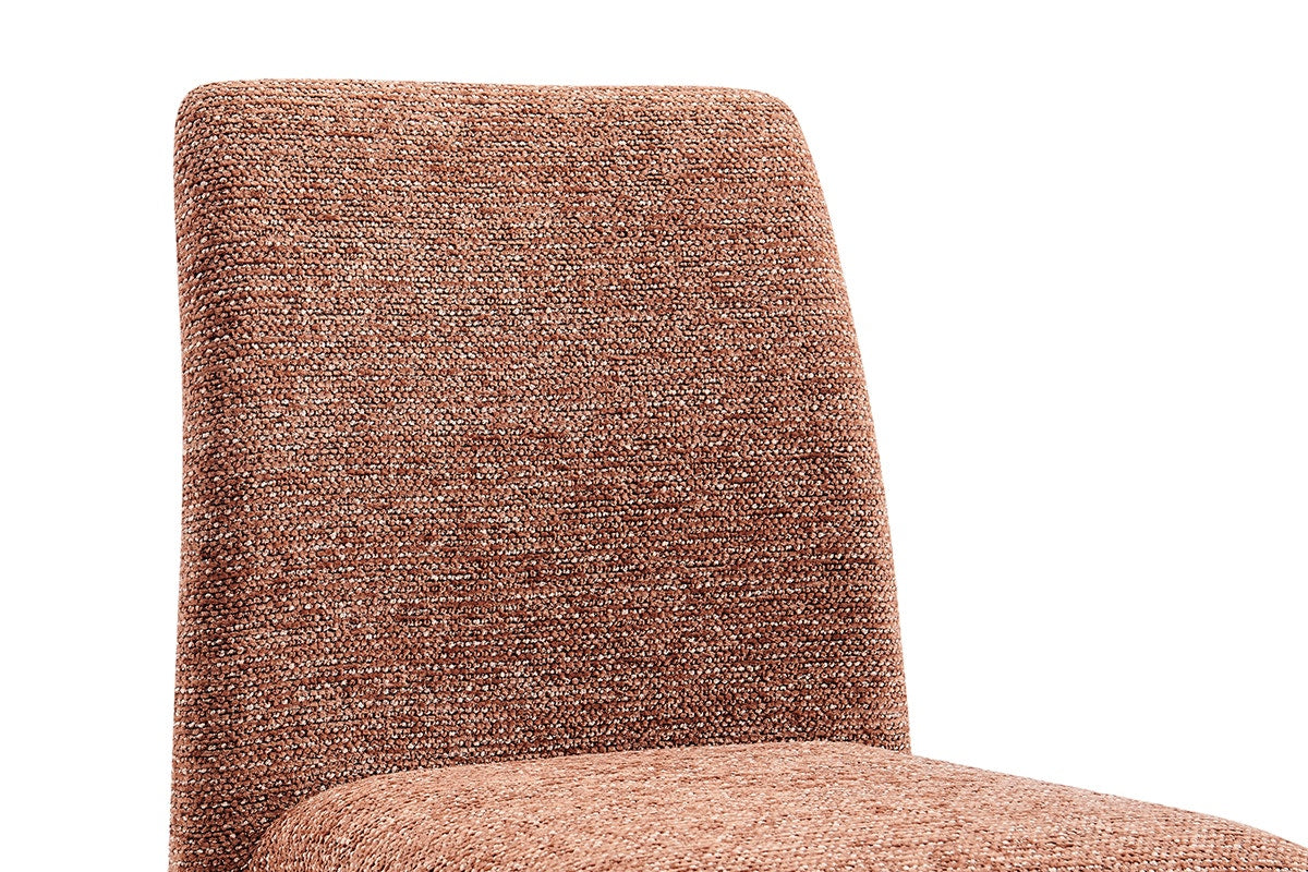 Set of 2 Shangri-La Serena Upholstered Dining Chairs (Terracotta)