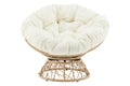 Shangri-La Papasan Swivel Wicker Chair (Beige)