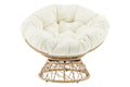 Shangri-La Papasan Swivel Wicker Chair (Beige)