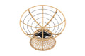 Shangri-La Papasan Swivel Wicker Chair (Beige)