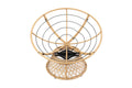 Shangri-La Papasan Swivel Wicker Chair (Beige)