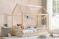 Shangri-La Luther Kids' House Bed Frame (Natural, Single)