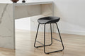 Set of 2 Shangri-La Valencia Faux Leather Counter Stools (Black/Black)