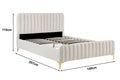Shangri-La Victoria Bed Frame (Oatmeal, Double)