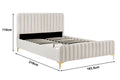 Shangri-La Victoria Bed Frame (Oatmeal, King)