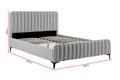Shangri-La Victoria Bed Frame (Silver, Double)