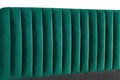Shangri-La Victoria Velvet Bed Frame (Emerald, Queen)