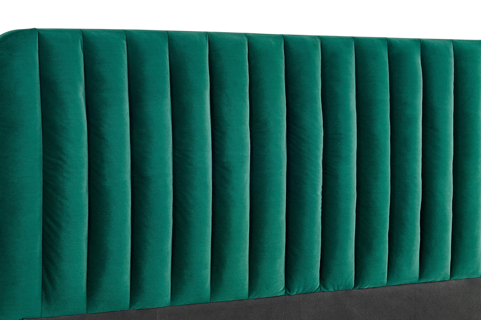 Shangri-La Victoria Velvet Bed Frame (Emerald, Queen)