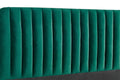 Shangri-La Victoria Velvet Bed Frame (Emerald, Queen)