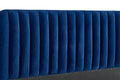 Shangri-La Victoria Velvet Bed (Queen; Navy)