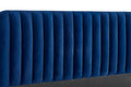 Shangri-La Victoria Bed Frame (Navy Velvet, King)