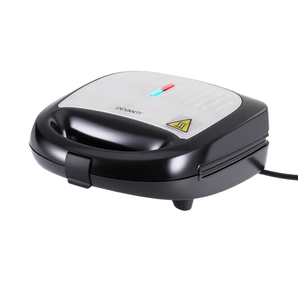 Devanti 3-in-1 Sandwich Maker - Waffle & Panini Press 850W