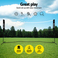 Everfit 3.6M Badminton Tennis Net Portable Volleyball Kit Adjustable Height - SuperSaverAU - view 4