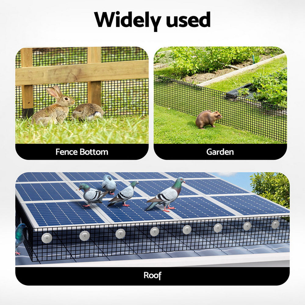Giantz Solar Panel Bird Guard Mesh Roll Kit – PVC Coated 20cm x 30m