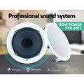 Premium 2 Pack 6 Inch In Ceiling Speakers 80W Home Theatre Audio