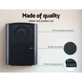 Premium Black 2 Way In Wall Speaker Pair 150W Indoor Outdoor Audio