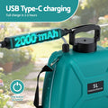 Giantz 5L Electric Weed Sprayer USB Charging with Two Nozzles & Ergonomic Handle - SuperSaverAU - view 6