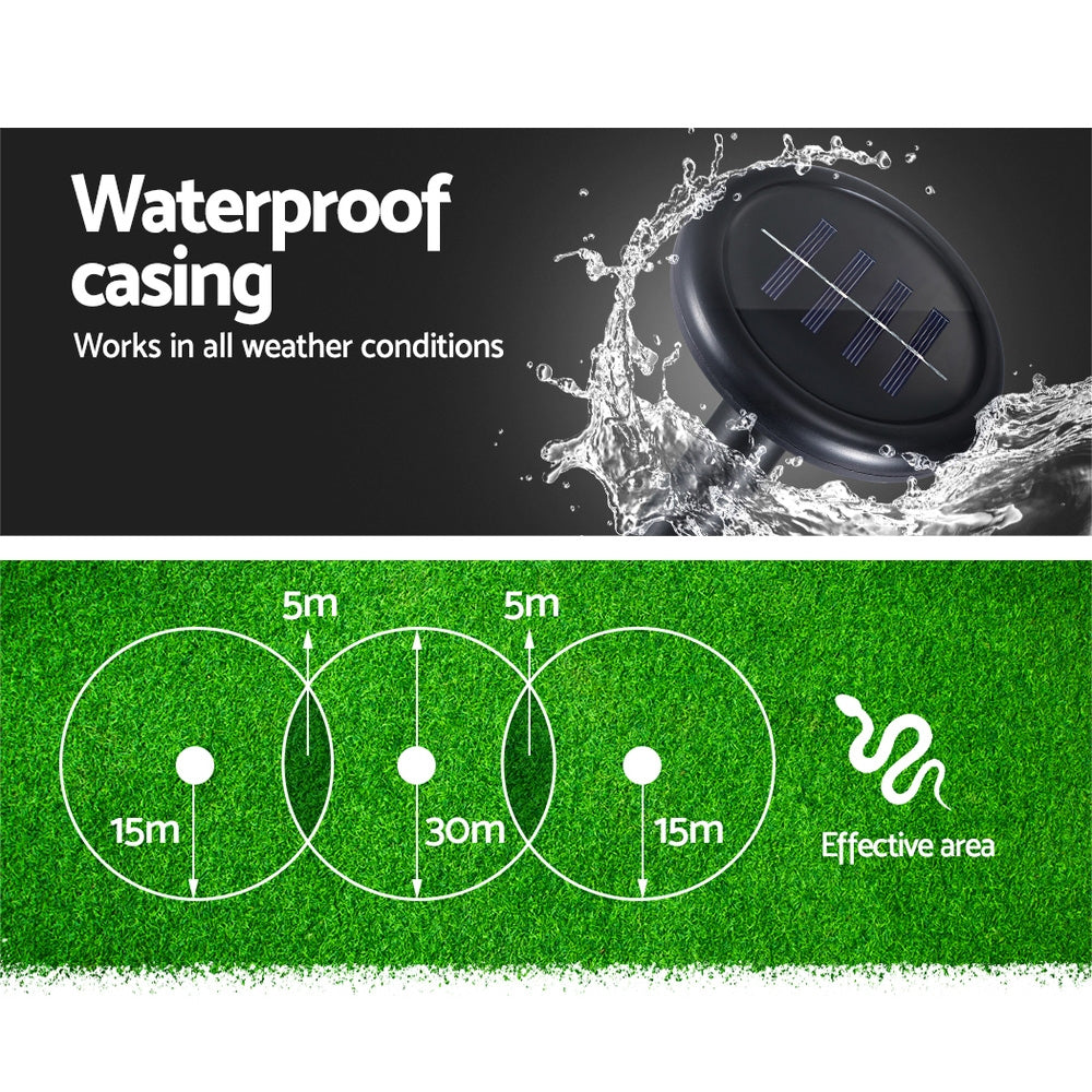 Gardeon 4X Solar Powered Snake Repeller | Weatherproof, Zero Operating Cost