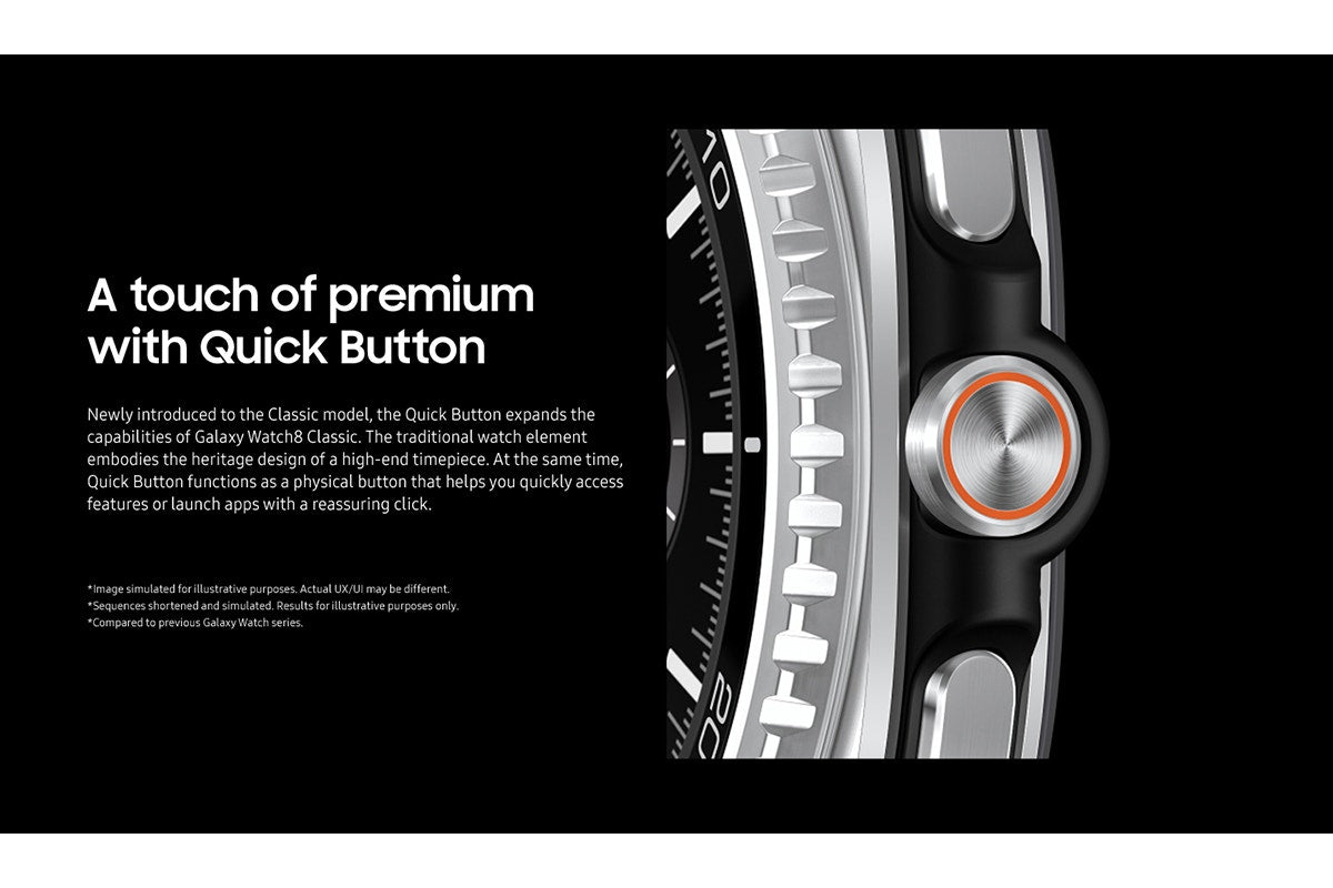 Samsung Galaxy Watch8 Classic (46mm, Bluetooth, Black)