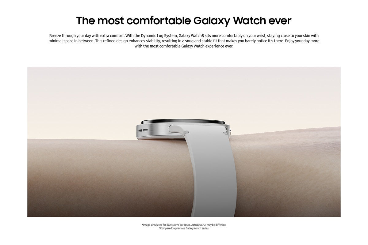 Samsung Galaxy Watch8 (44mm, Bluetooth, Silver)