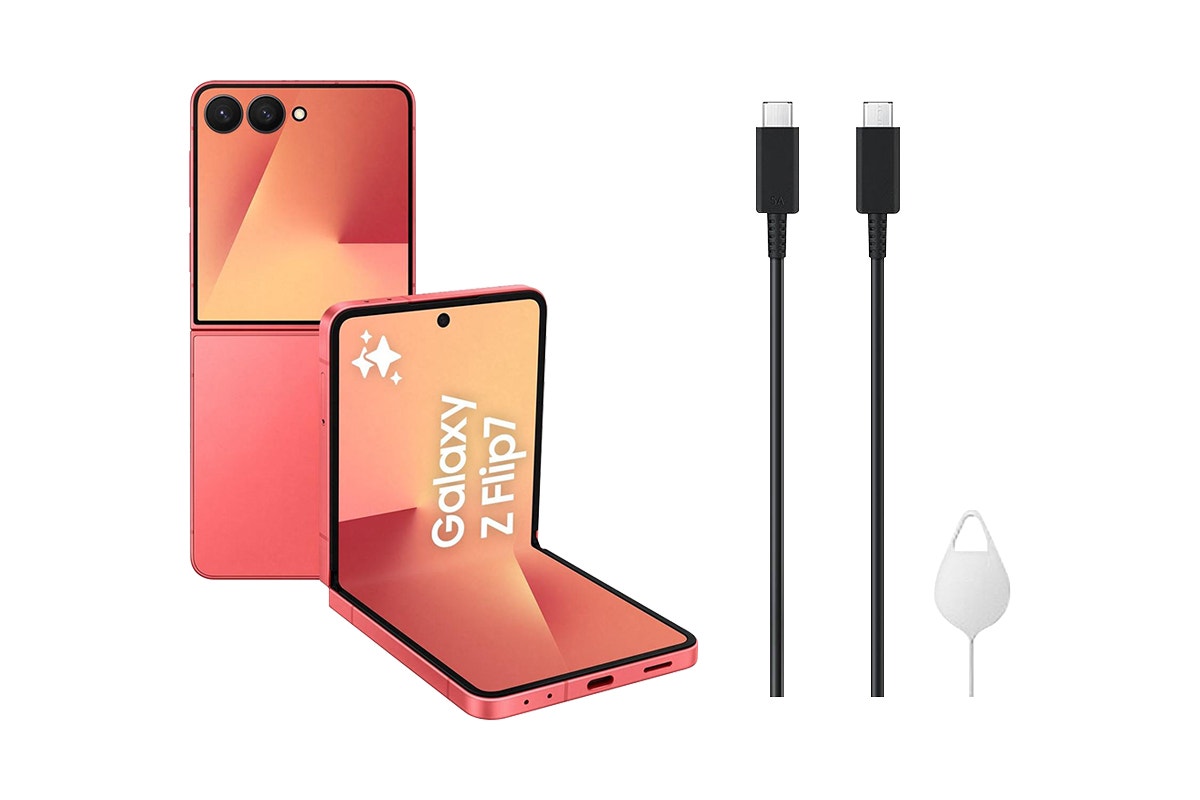 Samsung Galaxy Z Flip7 5G (256GB, Coral Red)