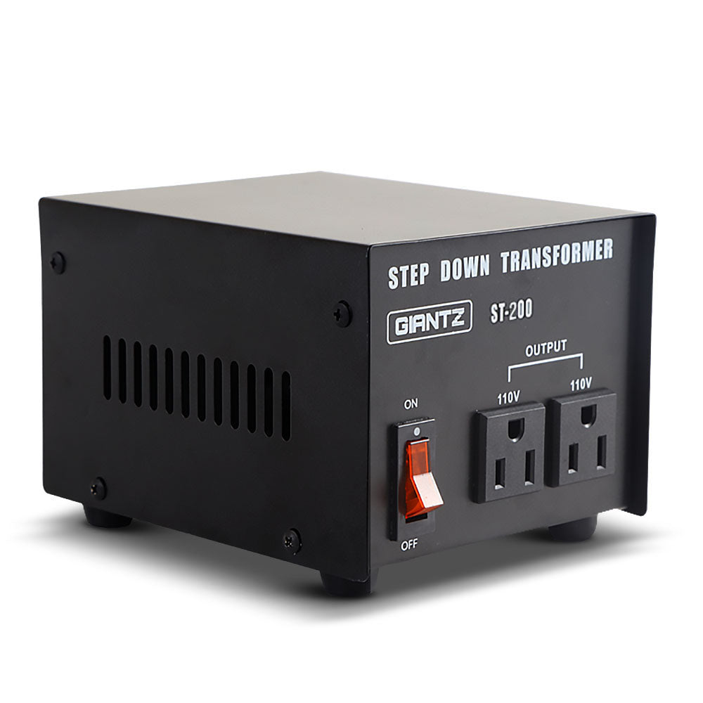 Giantz Step Down Transformer 200W 240V TO 110V Stepdown Voltage Converter AU-US - SuperSaverAU - view 1